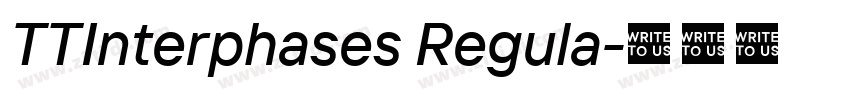 TTInterphases Regula字体转换 TTInterphases Regula字体转换